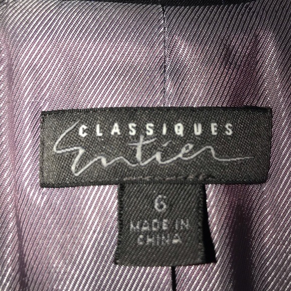 Classiques Entier skirt suit blue pinstripe size 6 - Picture 4 of 8